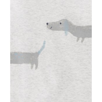 CARTER'S Set 3dielny overal na cvoky, polodupačky, body dl. rukáv Dogs chlapec LBB PRE, veľ. 46