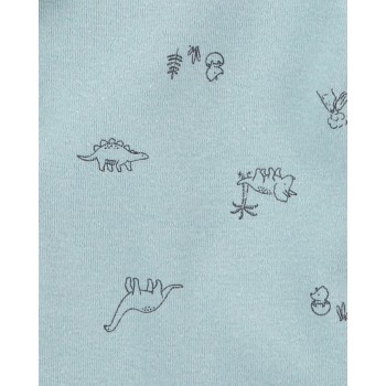 CARTER'S Set 3dielny tričko dl. rukáv, polodupačky, čiapka Blue Dino chlapec LBB PRE, veľ. 46