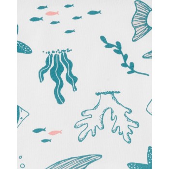 CARTER'S Set 3dielny tričko bez rukávov, kraťasy, body bez rukávov Pink Ocean dievča LBB 9m