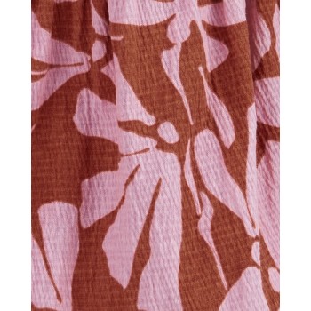CARTER'S Šaty Brown Floral dievča 6m
