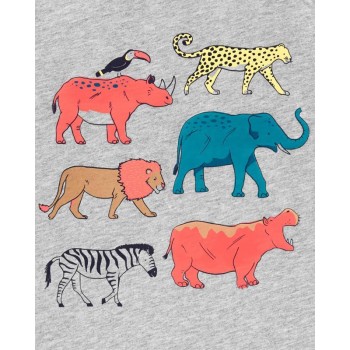 CARTER'S Tričko Grey Animals chlapec 12 m, vel. 80