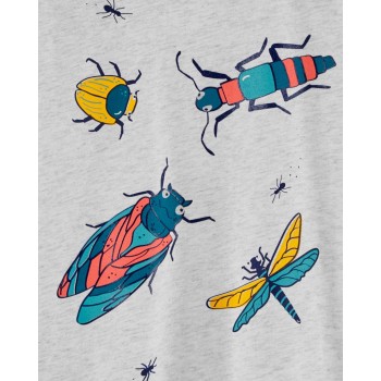 CARTER'S Tričko krátky rukáv Grey Bug chlapec 9m