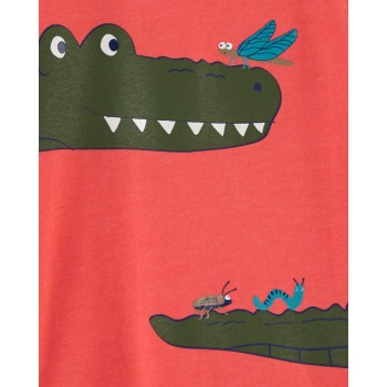 CARTER'S Tričko krátky rukáv Red Alligator chlapec 6m