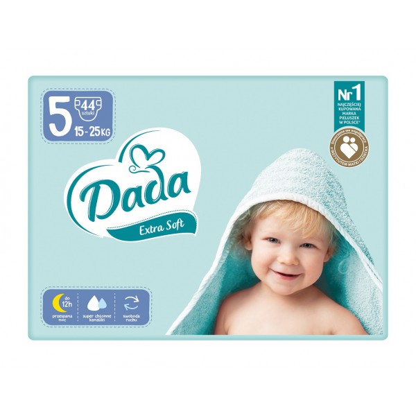 DADA Extra Soft Plienky jednorázové 5 Junior (15-25 kg) 44 ks