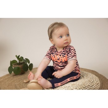 DIRKJE Nohavice dlhé 74 Navy