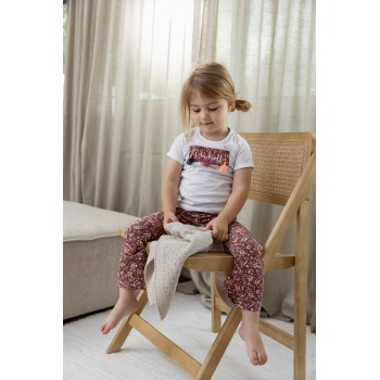 DIRKJE Nohavice zvonové mix farieb dievča veľ.56