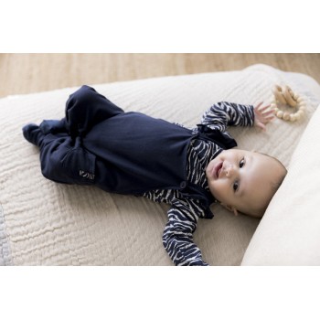 DIRKJE Set 2.d nohavice s trakmi + tričko Modrý dievča 56