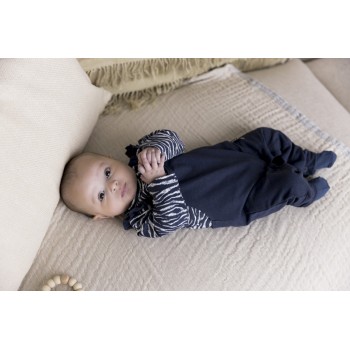 DIRKJE Set 2.d nohavice s trakmi + tričko Modrý dievča 56