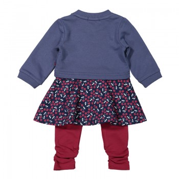 DIRKJE Set 2.d šaty + legíny Blue dievča 62