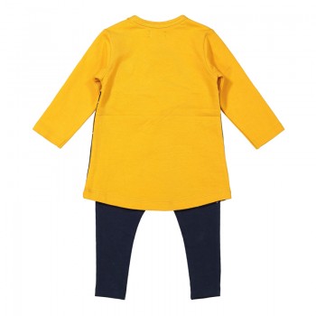 DIRKJE Set 2.d šaty + legíny Žltý dievča 56