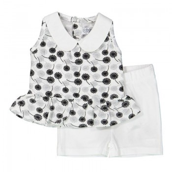 DIRKJE Set 2dielny A-SO BRIGHT LIFE IS AMAZING veľ. 68 White