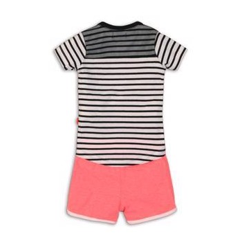 DIRKJE Set 2dielny C-SO JOYFUL LETS ROCK 74 White/Black-Pink