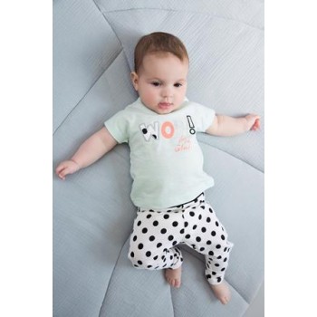 DIRKJE Set 2dielny C-SO JOYFUL WOW 68 White-Mint