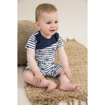 DIRKJE Set 2dielny C-SO SUNNY YOU ARE DINOMITE 68 Navy-White