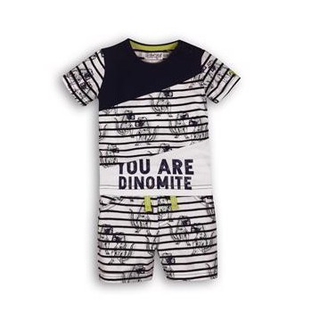 DIRKJE Set 2dielny C-SO SUNNY YOU ARE DINOMITE 74 Navy-White