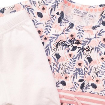 DIRKJE Set 2dielny šaty 86 White+Multicolor