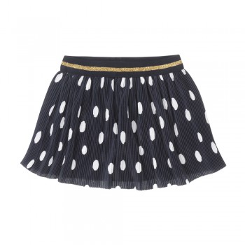 DIRKJE Sukňa námornícka modrá biele bodky dievča veľ.110