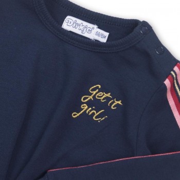 DIRKJE Šaty D-GiRL 68 Navy+red+pink