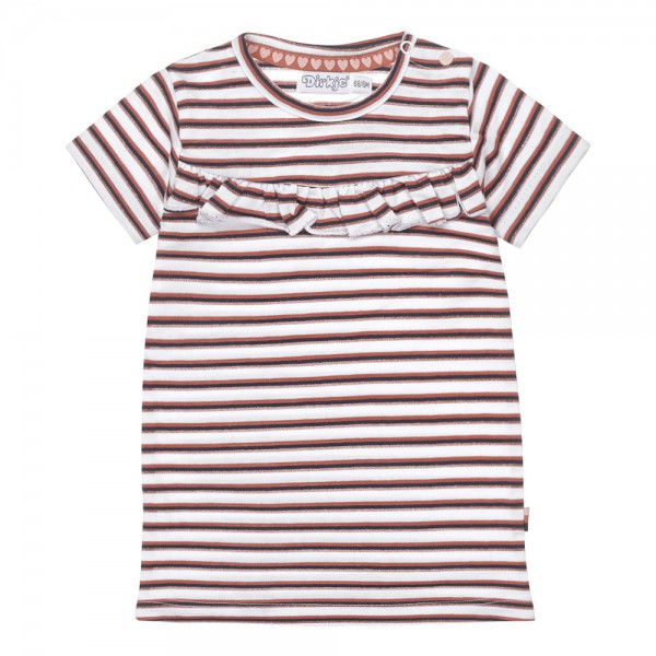 DIRKJE Šaty kr. rukáv biela dievča veľ.104