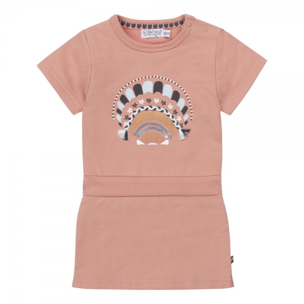 DIRKJE Šaty kr. rukáv staroružová dievča veľ.80