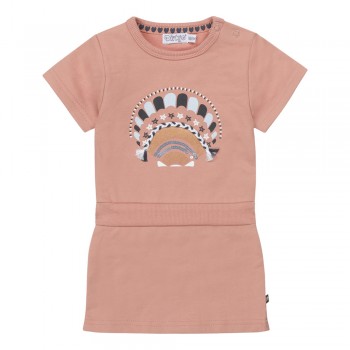 DIRKJE Šaty kr. rukáv staroružová dievča veľ.98