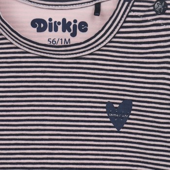 DIRKJE Tričko dl. rukáv BIO námornícka modrá dievča veľ.56