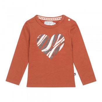 DIRKJE Tričko dl.rukáv medená dievča veľ.56