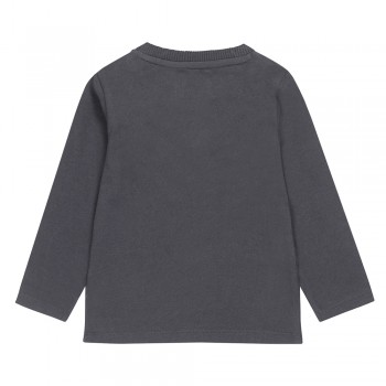 DIRKJE Tričko dl.rukáv tm. modrá chlapec veľ.74