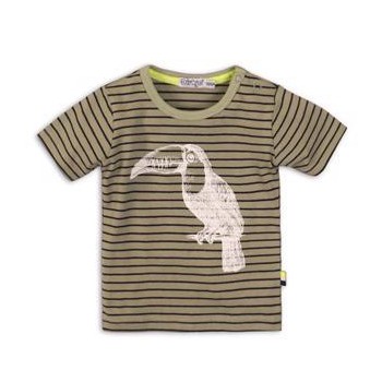 DIRKJE Tričko krátky rukáv C-SO TROPICAL TOUCAN DO IT 74 Green