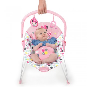 DISNEY BABY Lehátko vibrujúce Minnie Mouse Spotty Dotty 0m+ do 9 kg