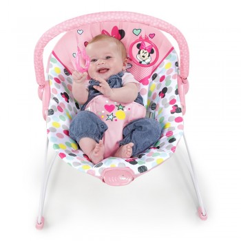 DISNEY BABY Lehátko vibrujúce Minnie Mouse Spotty Dotty 0m+ do 9 kg