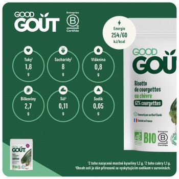 GOOD GOUT BIO Cuketové rizoto s kozím syrom 190 g