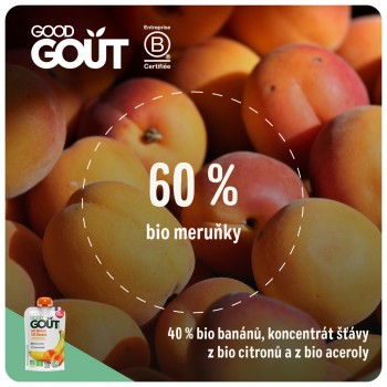 GOOD GOUT BIO Marhuľa s banánom 120 g