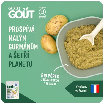 GOOD GOUT BIO Pór so zemiakmi a treskou 190 g