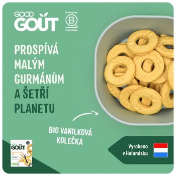 GOOD GOUT BIO Vanilkové kolieska 80 g