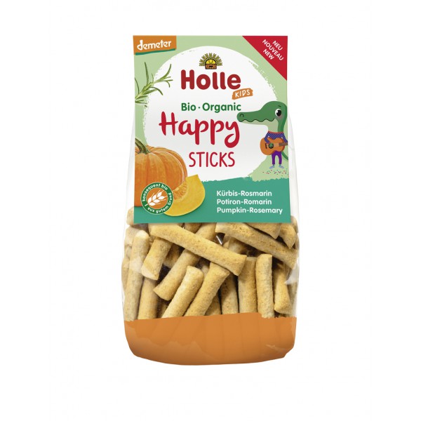 HOLLE Detské Bio Happy tyčinky tekvica-rozmarín, 100 g (3+)