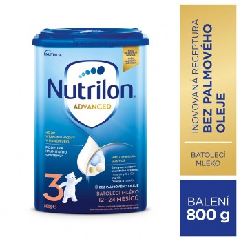 NUTRILON 3 Batoľacie mlieko 800 g, 12+