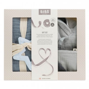 BIBS darčekový set stredný Baby Blue