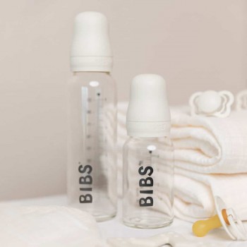 BIBS Baby Bottle sklenená fľaša 225ml Blush