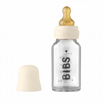 BIBS Baby Bottle sklenená fľaša 110ml Blush