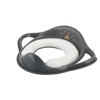 MALTEX Redukcia na WC s úchytmi mäkká Koník Minimal - steel grey