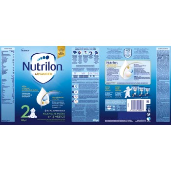 3x NUTRILON 2 Pokračovacie dojčenské mlieko 800 g, 6+