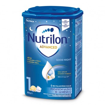 6x NUTRILON 1 Advanced Good Night počiatočné dojčenské mlieko od narodenia 800 g