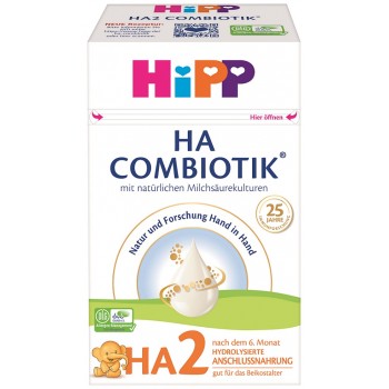 4x HiPP Výživa následná dojčenská mliečna HA 2 Combiotik® 600 g, od uk. 6. mesiaca