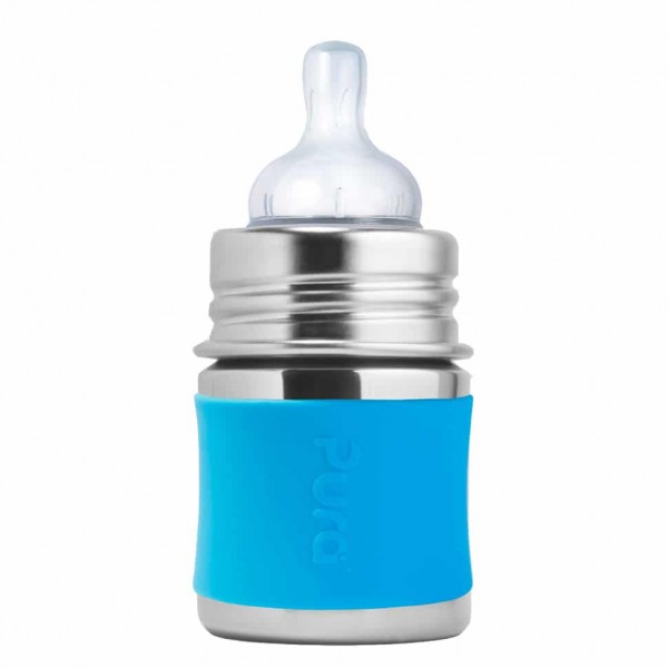Pura nerezová dojčenská fľaša 150ml aqua