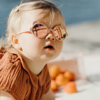 KiETLA slnečné okuliare OURS'ON 0-1 rok Peach