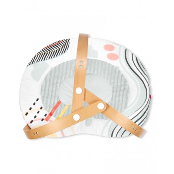 SKIP HOP Deka na hranie s drevenou hrazdičkou Discoverosity Montessori 0m+