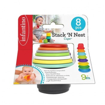 Infantino Stack&039N Nest stohovacie poháriky 8 kusové