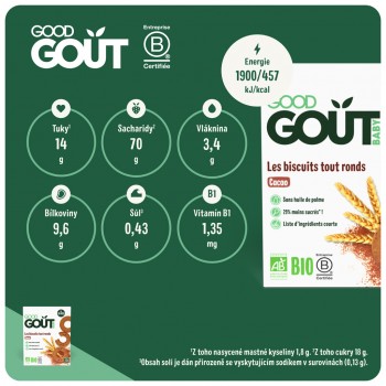 3x GOOD GOUT Kakaová kolečka 70 g