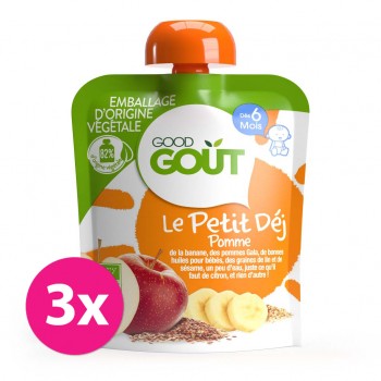 GOOD GOUT BIO Jablečná snídaně 3x70 g